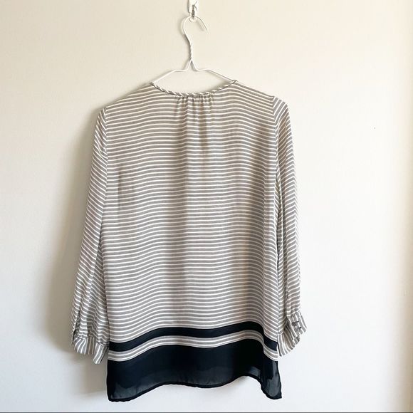 𝅺Joie Modine Striped Pintuck Blouse Silk - Picture 7 of 11